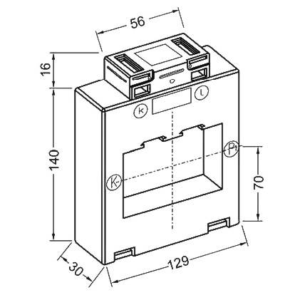 Celsa Stromwandler / Messwandler | 1000/1A | Kl. 1 | 129x156x30mm (BxHxT)