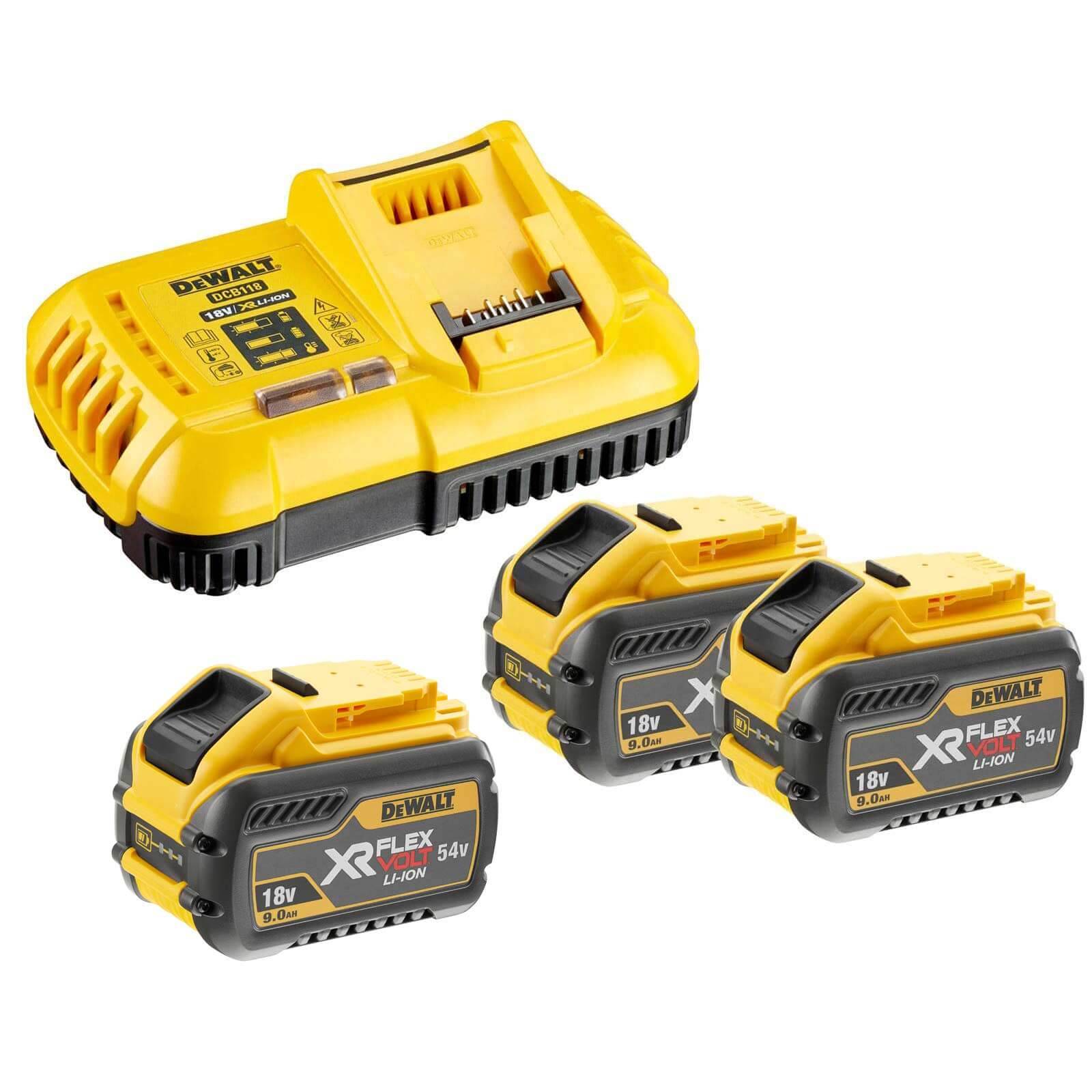 DeWALT Akku-Set DCB118X3-QW FlexVolt 54 V 162 Wh