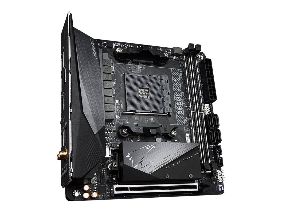 Gigabyte B550I AORUS PRO AX - 1.0 - Motherboard - Mini-ITX - Socket AM4 - AMD B550 Chipsatz - USB-C Gen2, USB 3.2 Gen 1,
