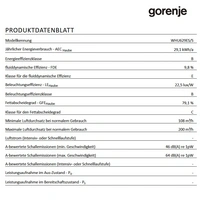 Gorenje Dunstabzugshaube WHU629ES/S Breite 60cm Unterbauhaube silber Gorenje Dunstabzugshaube WHU629ES/S Breite 60cm Unterbauhaube silber