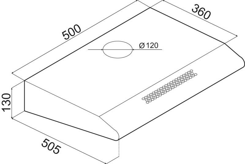 Amica UB-Haube UH 17051-3 W