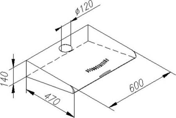 Amica UB-Haube UH 17108-3 W