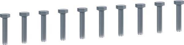 Tehalit verzinkte Stahlschraube KTSS0840 (VE10)