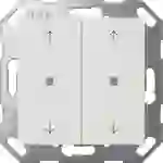 1St. Gira 517403 KNX Taster Wippe 2f Pfeile System 55 Reinweiß 1St. Gira 517403 KNX Taster Wippe 2f Pfeile System 55 Reinweiß