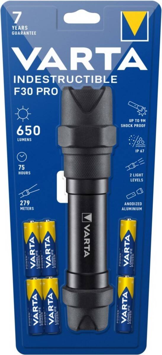 Varta Cons.Varta LED-Taschenlampe IndestructibleF30Pro