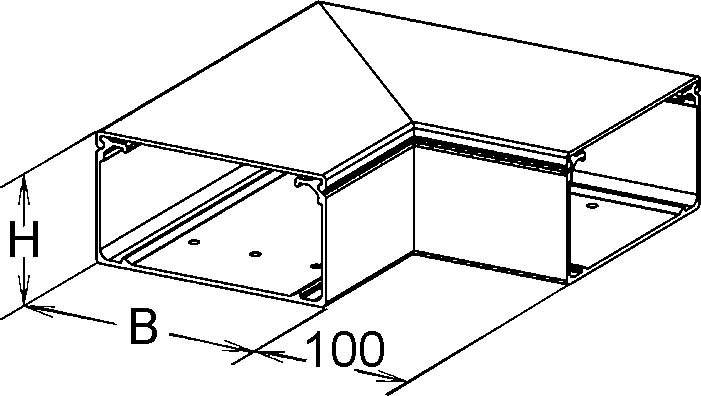 Niedax GFK-Vertikaleck 90Gr. LFGWC 40.060