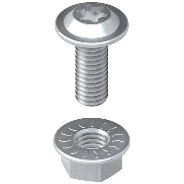 Niedax Linsenkopfschraube M6 LFM 6X16-TX V