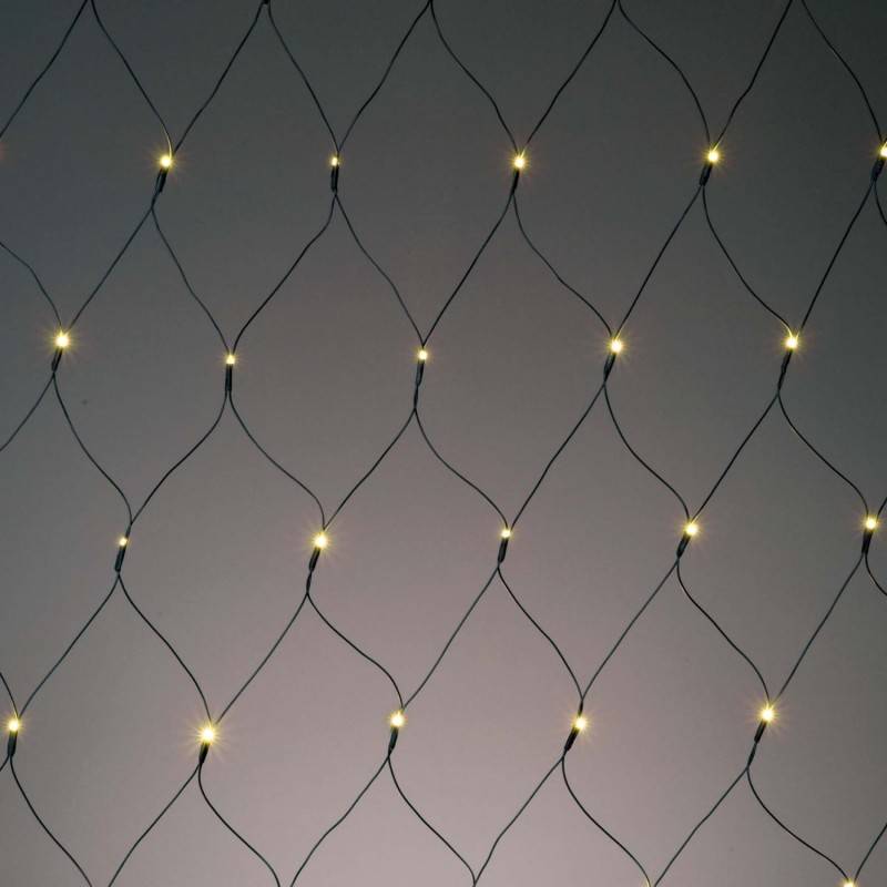 4 Stück Hellum LED-Netz 3x3m 208LED ww 555172