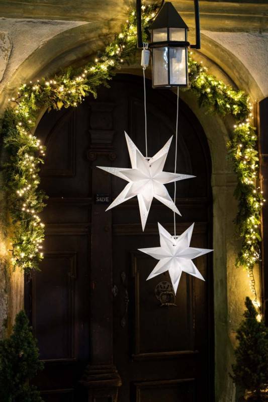 6 Stück Hellum LED-Papierstern 578720