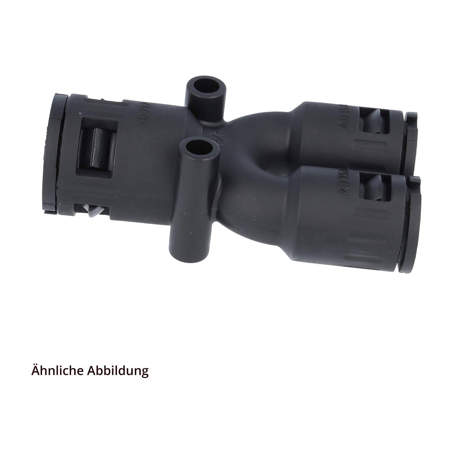 FLEXA FY15 13-13 Schnellverschraubung Y-Verteiler PA für Schlauch-Außendurchmesser 1x15,8mm + 2x13mm hochdichtend