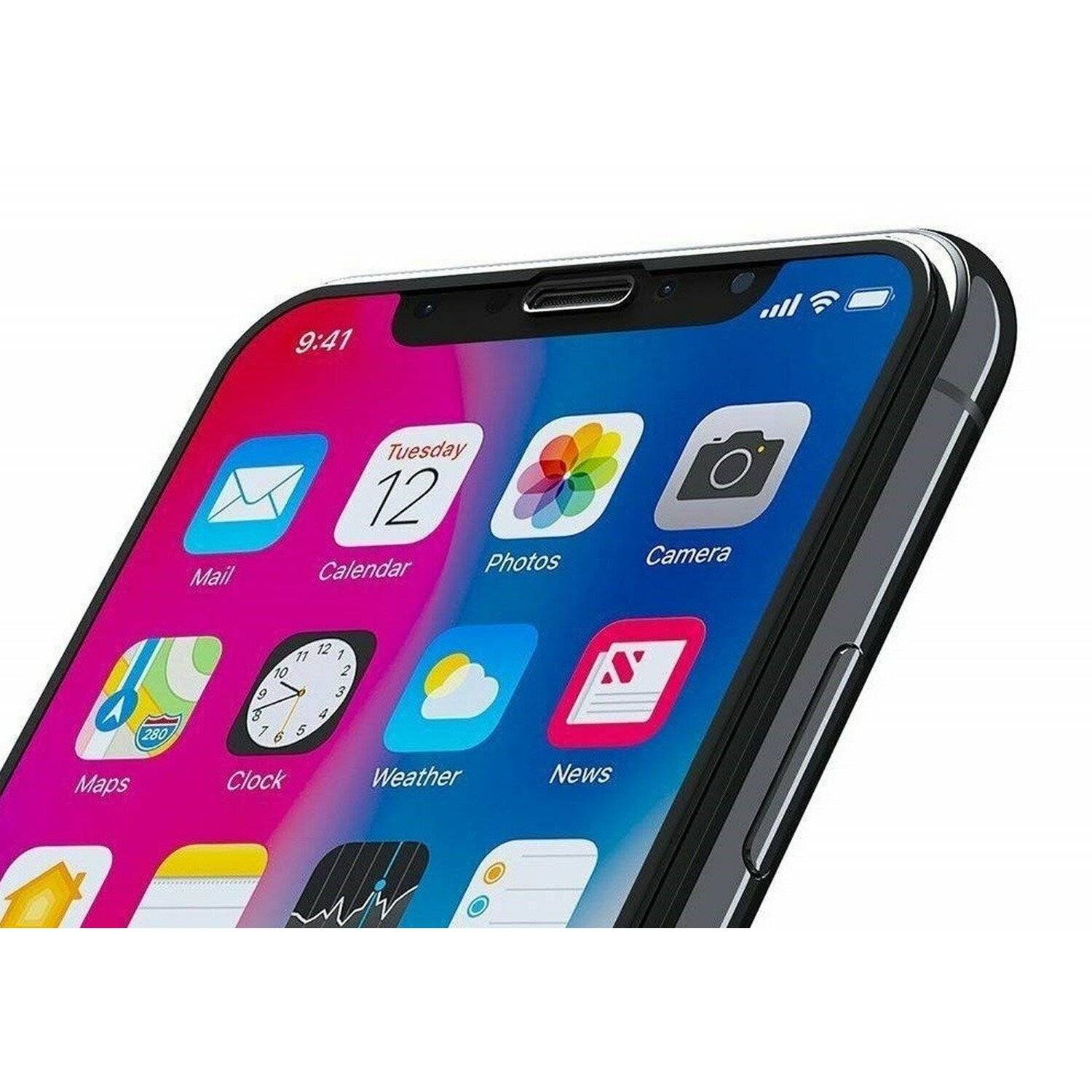 2 Stück 5D Full Screen Displayschutzfolie Schutz Glas kompatibel mit iPhone 11 Pro Curved Schutz Folie Vollständig Klebend und Abdeckung