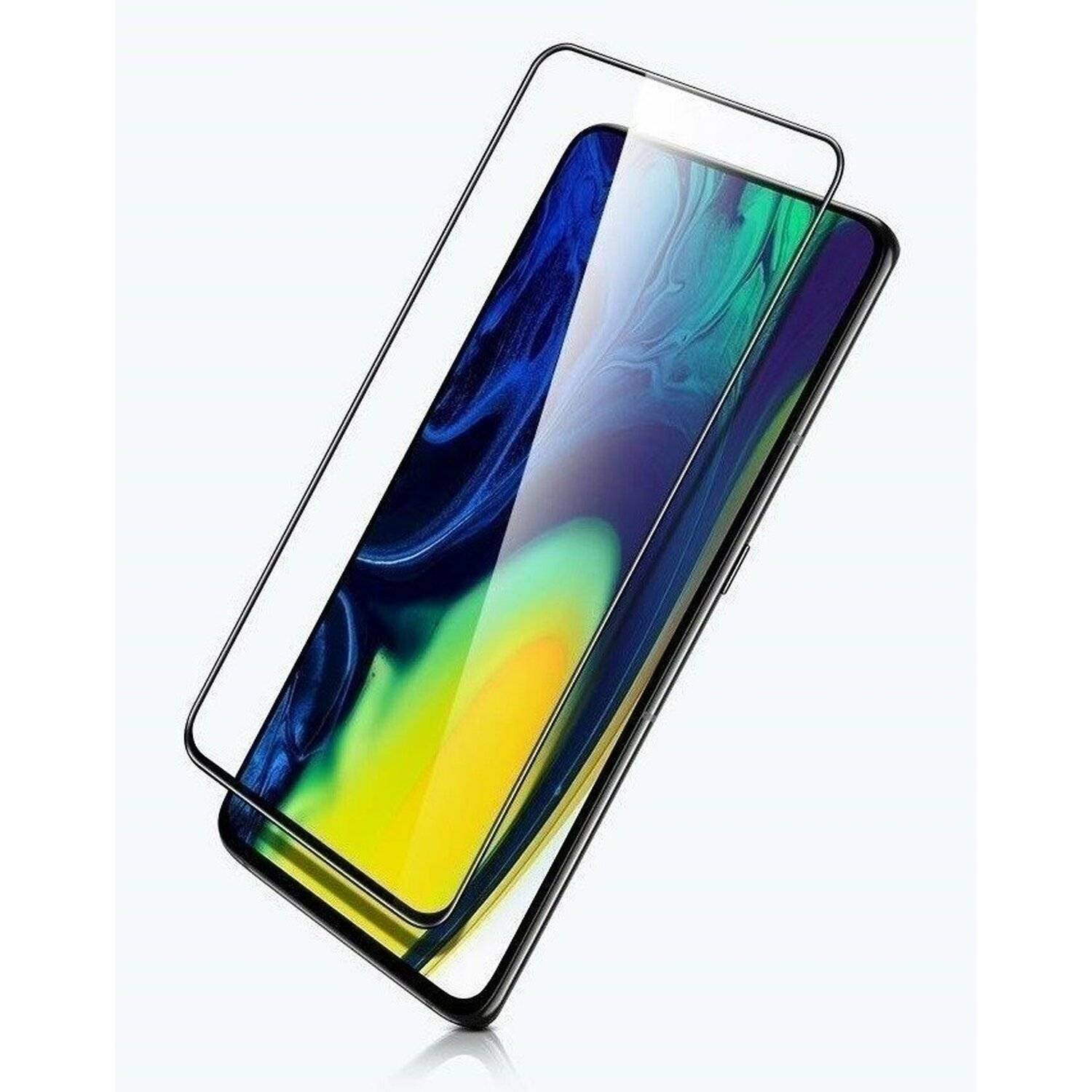[2 Stück] 5D Full Screen Displayschutzfolie Schutz Glas kompatibel mit Huawei Y6P Curved Schutz Folie Vollständig Klebend und Abdeckung
