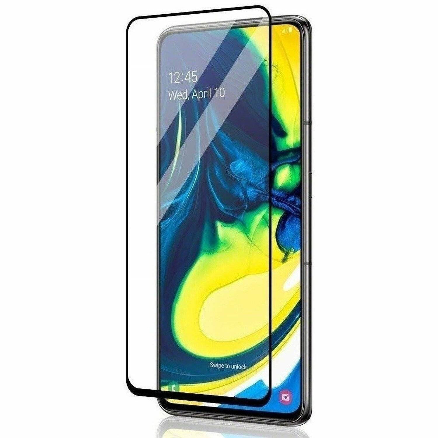 [2 Stück] 5D Full Screen Displayschutzfolie Schutz Glas kompatibel mit Huawei P Smart 2020 Curved Schutz Folie Vollständig Klebend und Abdeckung