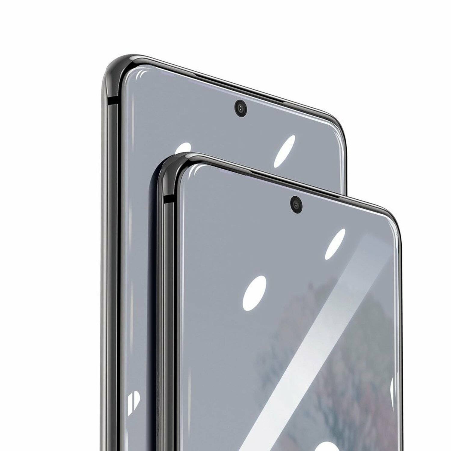 2 Stück 5D Full Screen Displayschutzfolie Schutz Glas für Samsung Galaxy M20 M205F Curved Schutz Folie Vollständig Klebend und Abdeckung