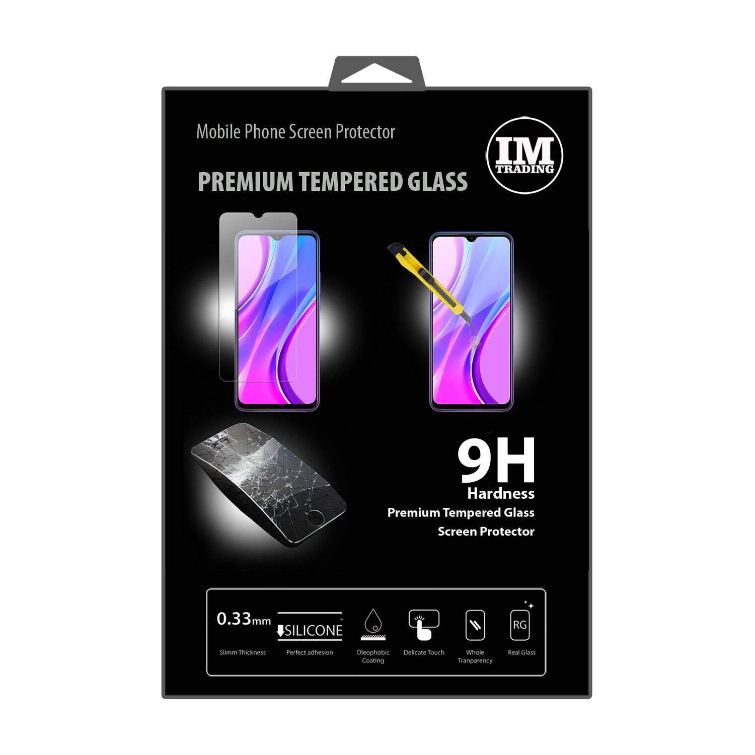 cofi1453® Schutzglas 9H kompatibel mit XIAOMI REDMI 9 Displayschutzfolie Schutzfolie Passgenau Glas