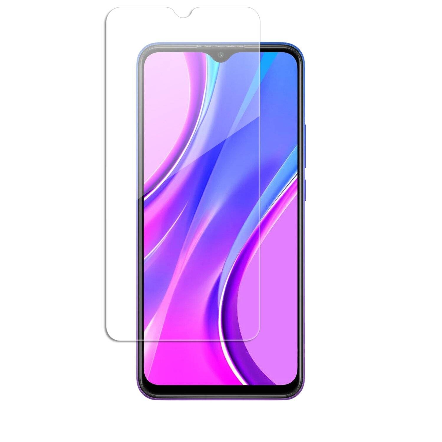 3X Schutz Schutz Glas 9H Tempered Glass Display Schutz Folie Display Glas Screen Protector kompatibel mit XIAOMI REDMI 9