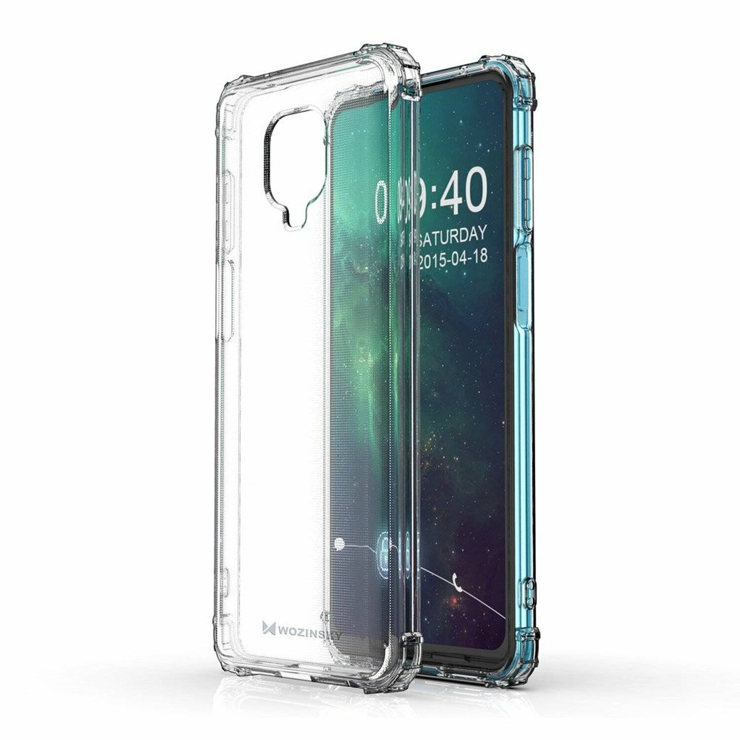 Schutzhülle Bumper Wozinsky Armor SchutzHülle kompatibel mit Xiaomi Redmi Note 9S Silikon Hülle Zubehör Tasche Schutzschale Schutz in Transparent
