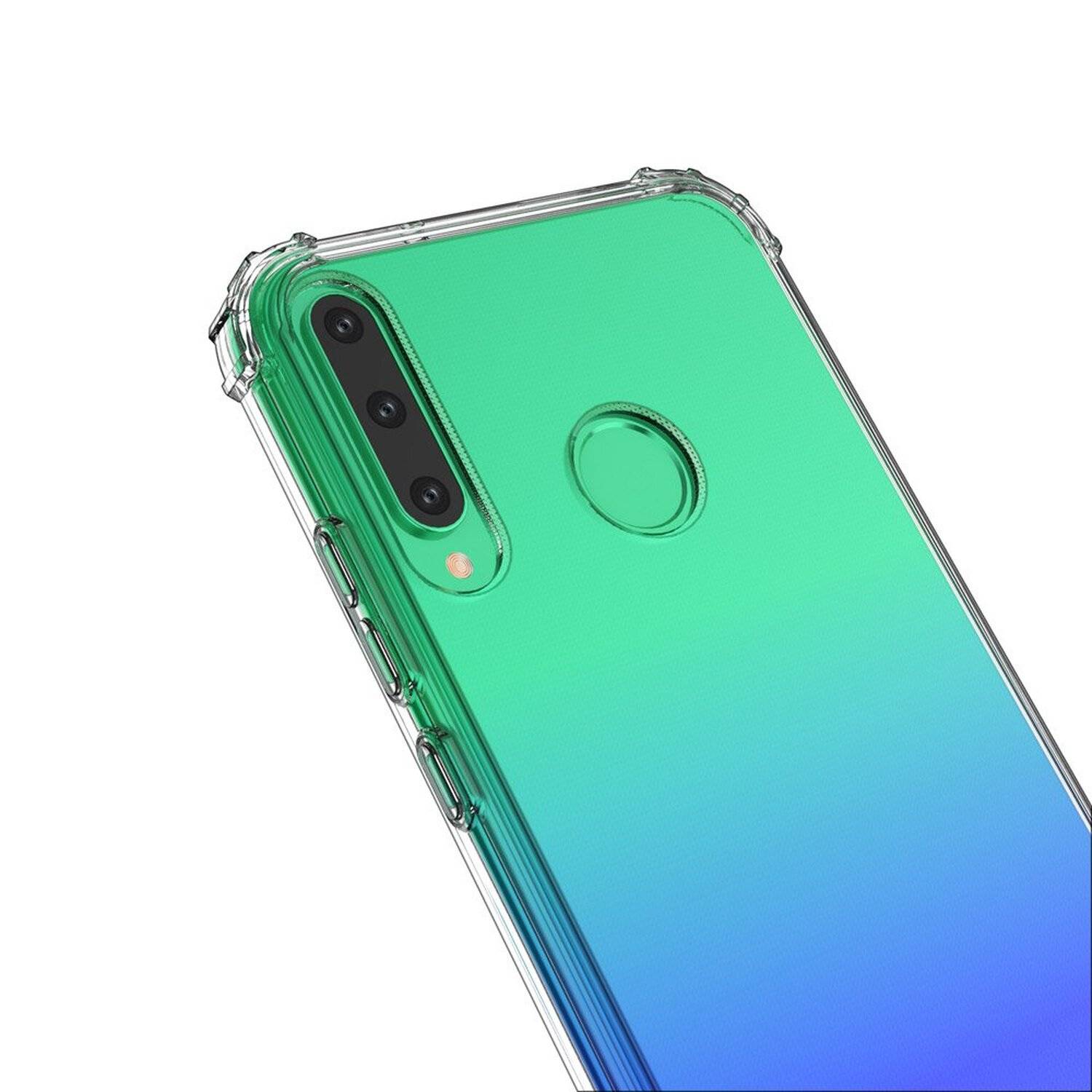 Schutzhülle Bumper Wozinksy Armor SchutzHülle kompatibel mit Huawei P40 Lite E Silikon Hülle Zubehör Tasche Schutzschale Schutz in Transparent