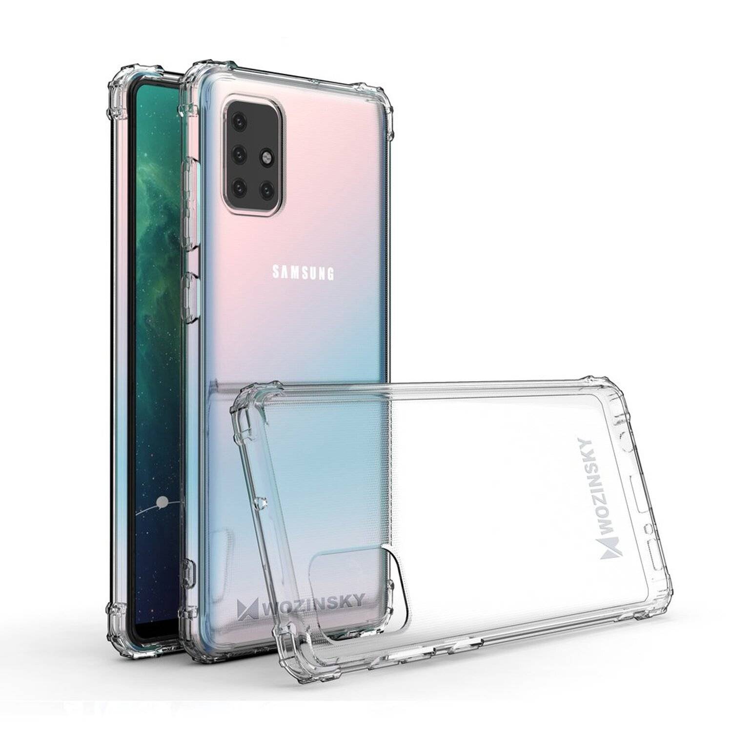 Schutzhülle Bumper Wozinsky Roar Armor SchutzHülle für Samsung Galaxy A71 A715F Silikon Hülle Zubehör Tasche Schutzschale Schutz in Transparent