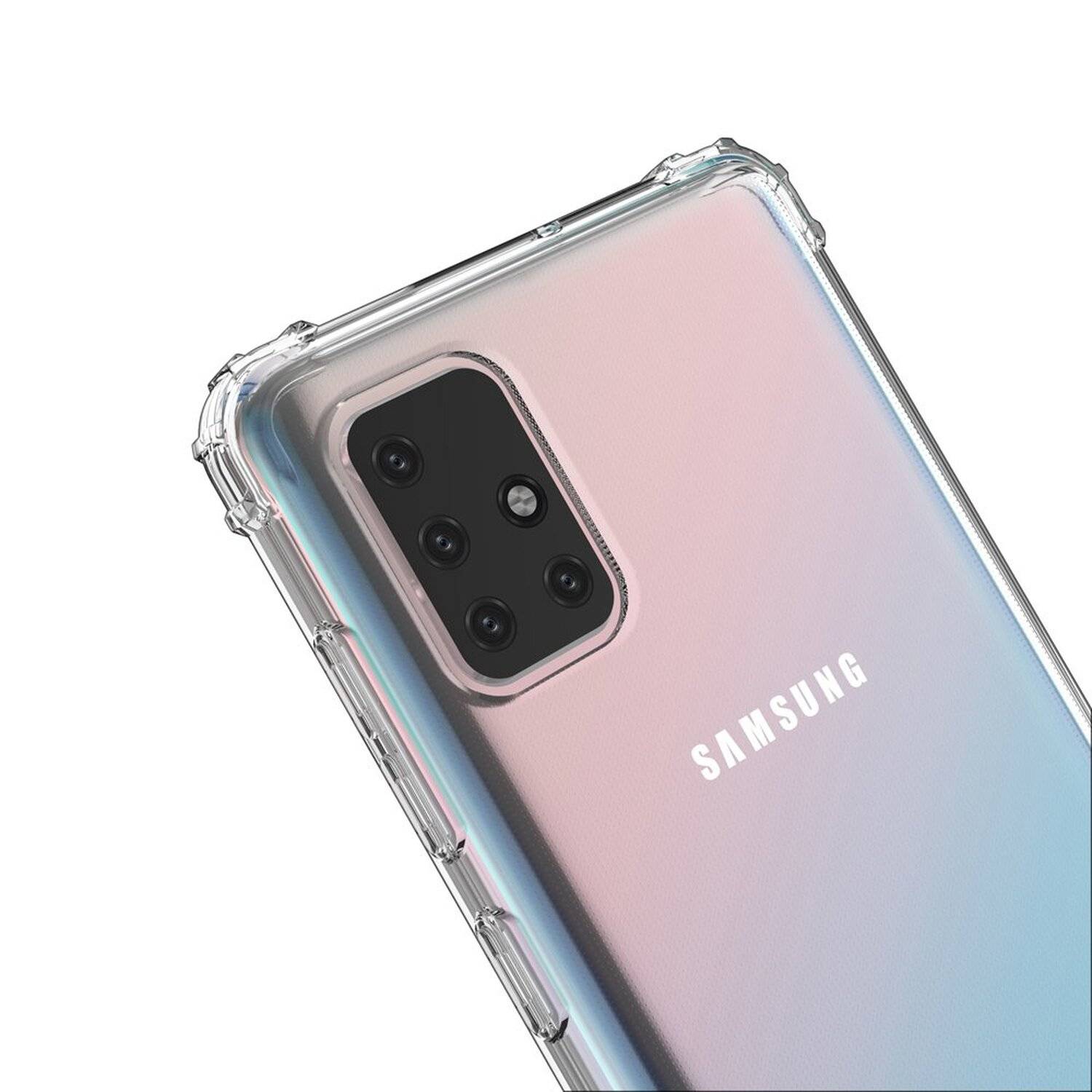 Schutzhülle Bumper Wozinsky Roar Armor SchutzHülle für Samsung Galaxy A71 A715F Silikon Hülle Zubehör Tasche Schutzschale Schutz in Transparent