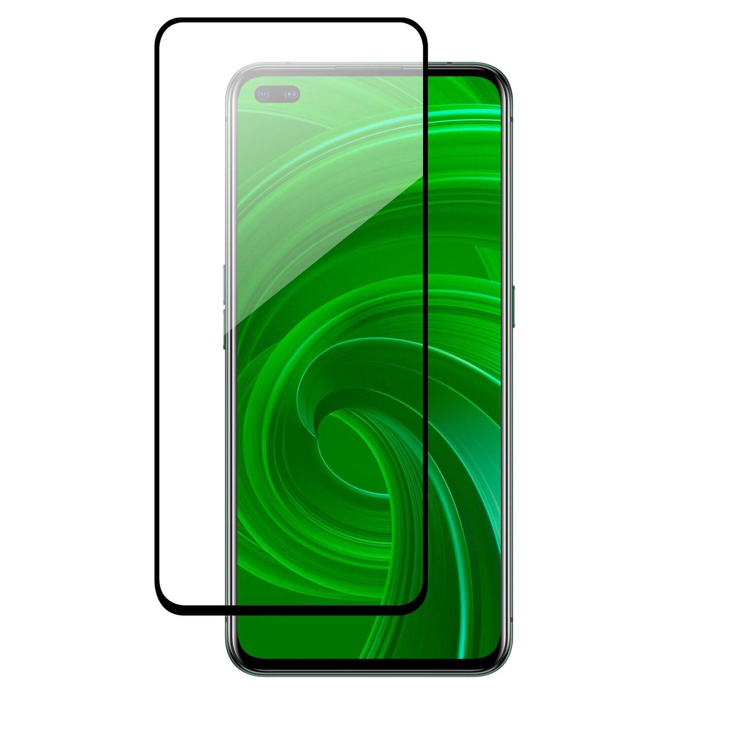 5D Schutz Glas kompatibel mit realme X50 Pro Curved Schutz Folie Vollständig Klebend und Abdeckung