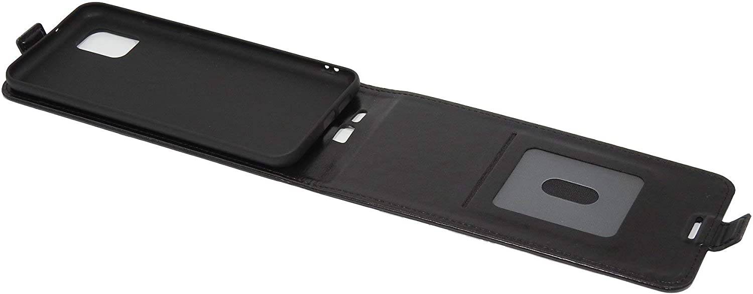 Flip Case kompatibel mit ZTE AXON 11 Handy Tasche vertikal aufklappbar Schutzhülle Klapp Hülle Schwarz