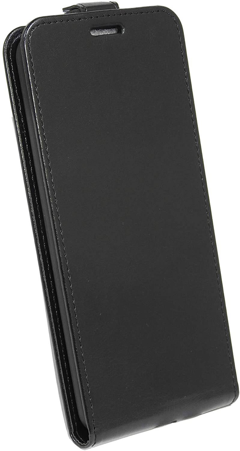 Flip Case kompatibel mit ZTE AXON 11 Handy Tasche vertikal aufklappbar Schutzhülle Klapp Hülle Schwarz