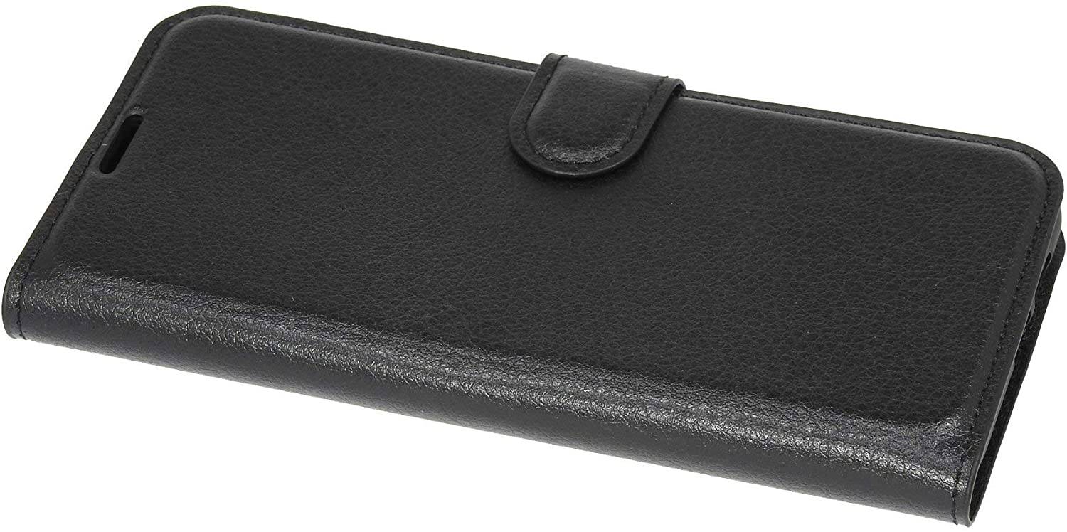 Buch Tasche "Fancy" kompatibel mit ZTE AXON 11 Handy Hülle Etui Brieftasche Schutzhülle mit Standfunktion, Kartenfach Schwarz