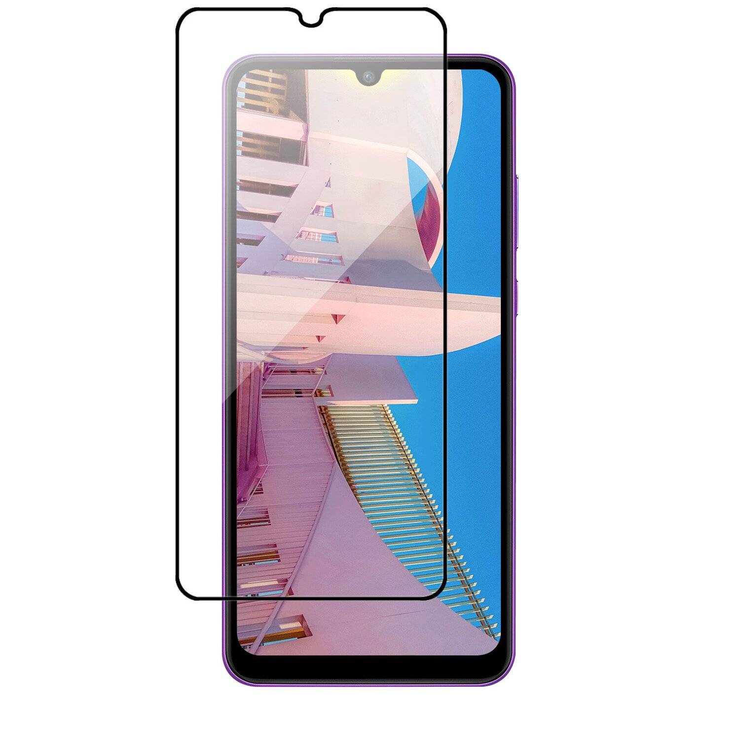 5D Schutz Glas kompatibel mit HONOR 9A Curved Schutz Folie Vollständig Klebend und Abdeckung