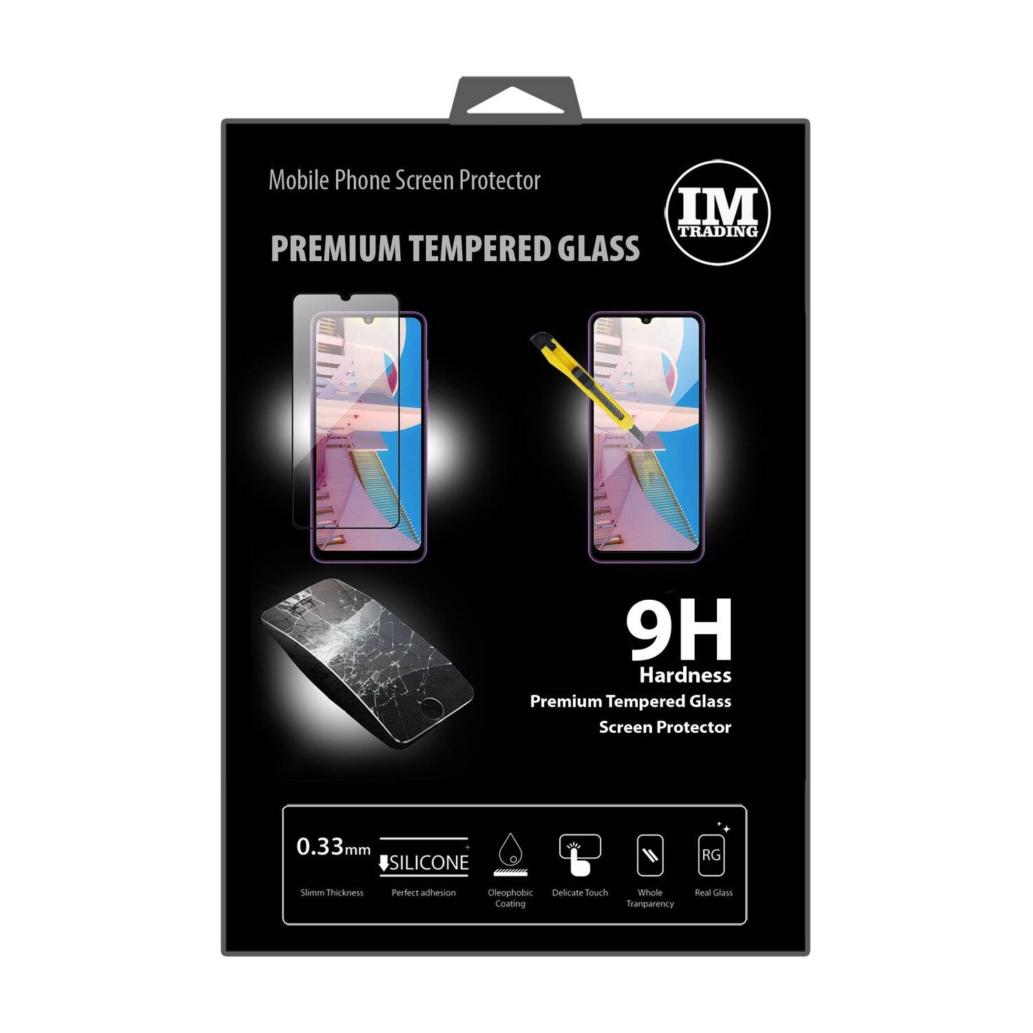 5D Schutz Glas kompatibel mit HONOR 9A Curved Schutz Folie Vollständig Klebend und Abdeckung