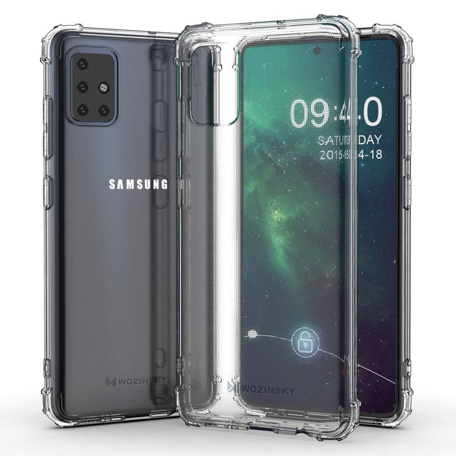 Schutzhülle Bumper Wozinsky SchutzHülle kompatibel mit Samsung Galaxy A51 (A515F) Silikon Hülle Zubehör Tasche Schutzschale Schutz in Transparent