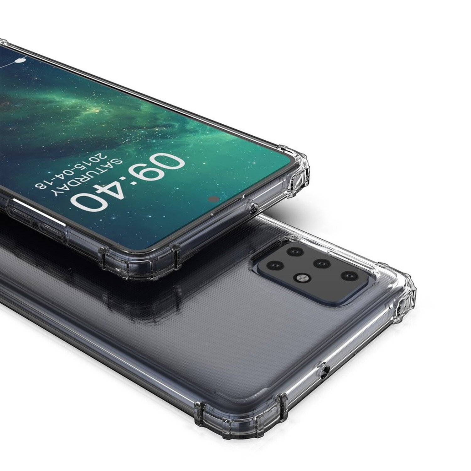 Schutzhülle Bumper Wozinsky SchutzHülle kompatibel mit Samsung Galaxy A51 (A515F) Silikon Hülle Zubehör Tasche Schutzschale Schutz in Transparent