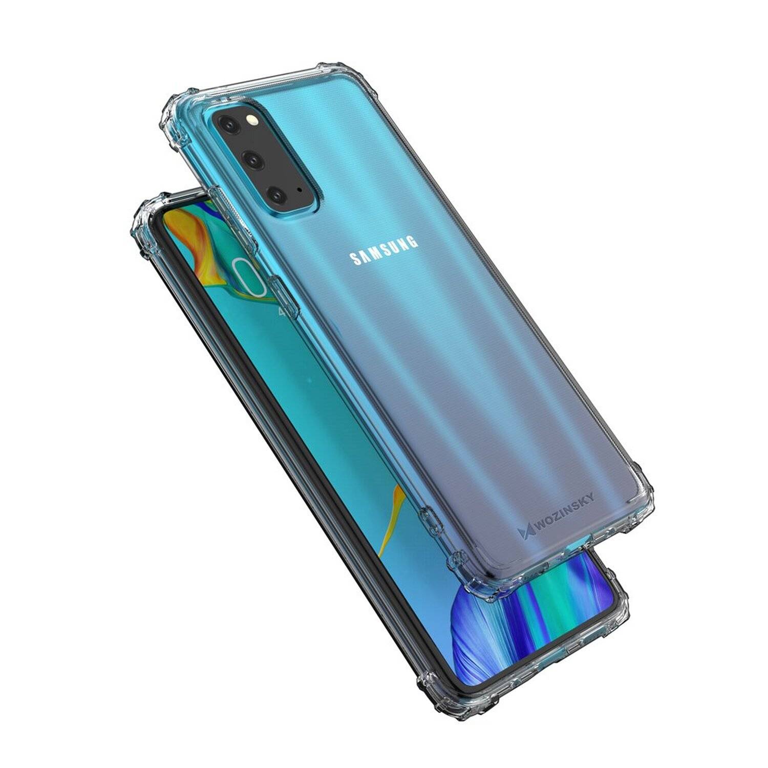 Schutzhülle Bumper Wozinsky Armor SchutzHülle für Samsung Galaxy S20 G980F Silikon Hülle Zubehör Tasche Schutzschale Schutz in Transparent