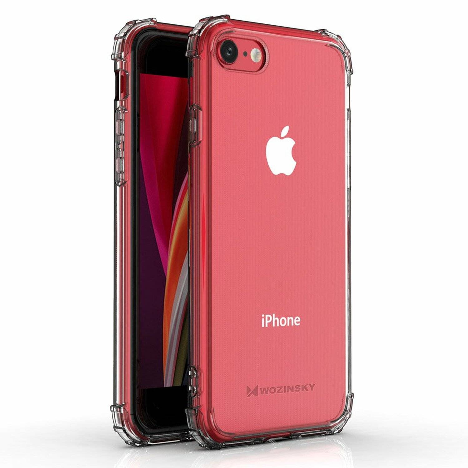 Schutzhülle Bumper Wozinsky SchutzHülle kompatibel mit iPhone 8 Silikon Hülle Zubehör Tasche Schutzschale Schutz in Transparent