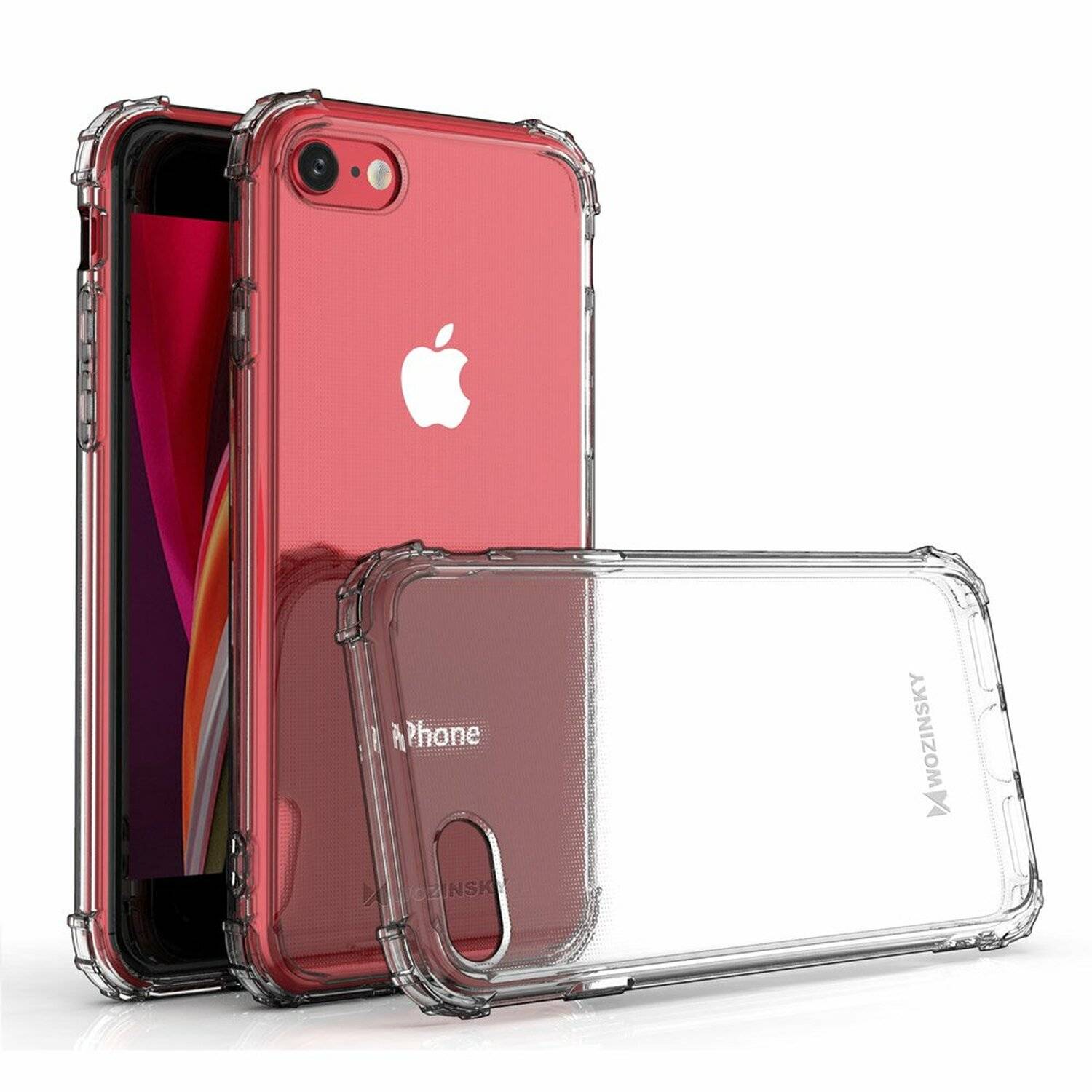 Schutzhülle Bumper Wozinsky SchutzHülle kompatibel mit iPhone 8 Silikon Hülle Zubehör Tasche Schutzschale Schutz in Transparent