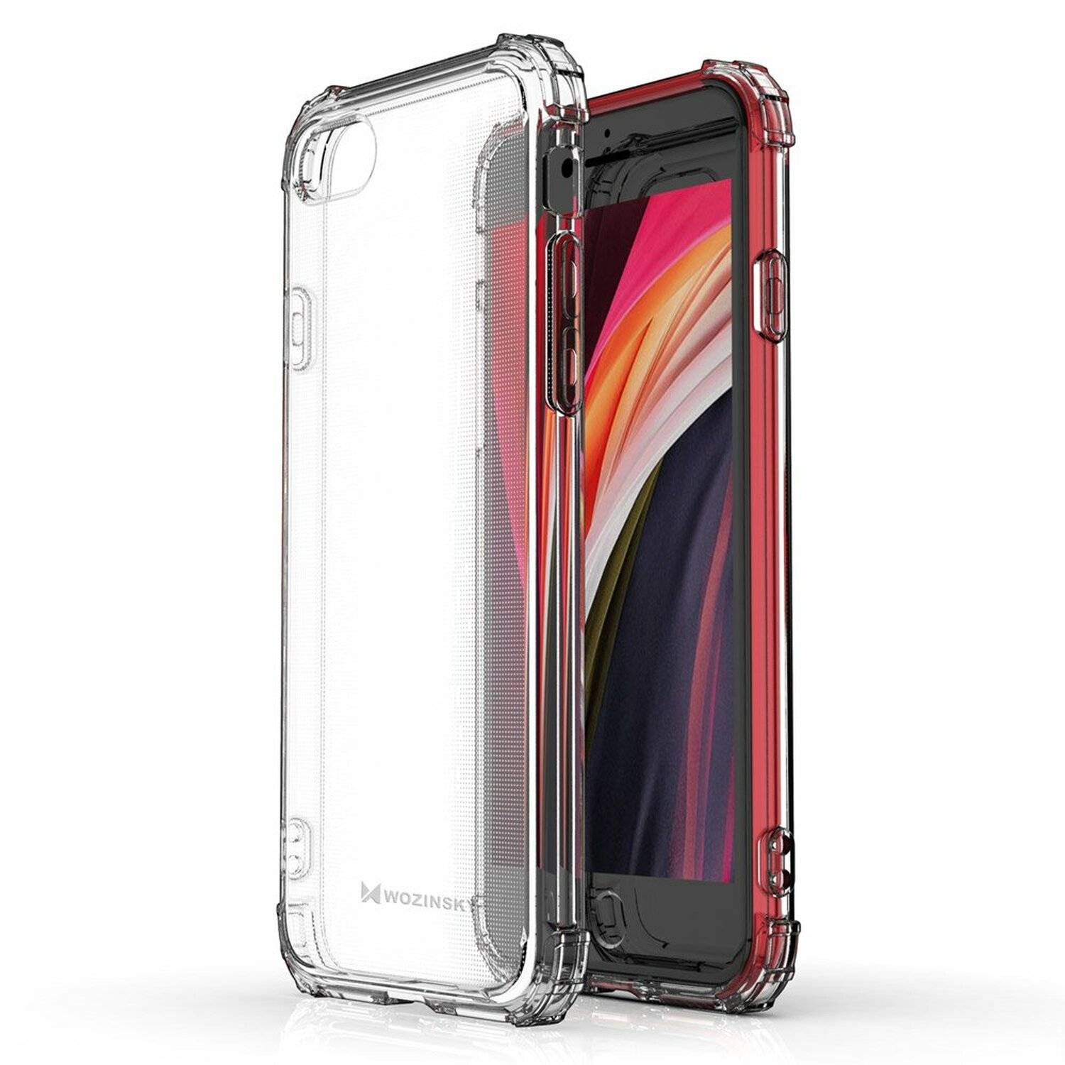 Schutzhülle Bumper Wozinsky SchutzHülle kompatibel mit iPhone 8 Silikon Hülle Zubehör Tasche Schutzschale Schutz in Transparent