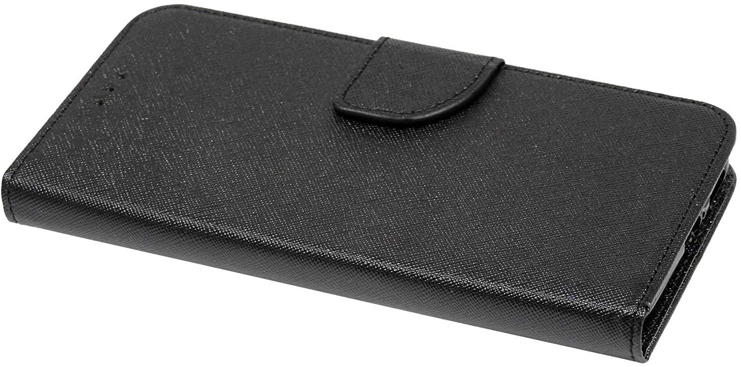 Buch Tasche "Fancy" kompatibel mit XIAOMI REDMI K30 PRO Handy Hülle Etui Brieftasche Schutzhülle mit Standfunktion, Kartenfach Schwarz