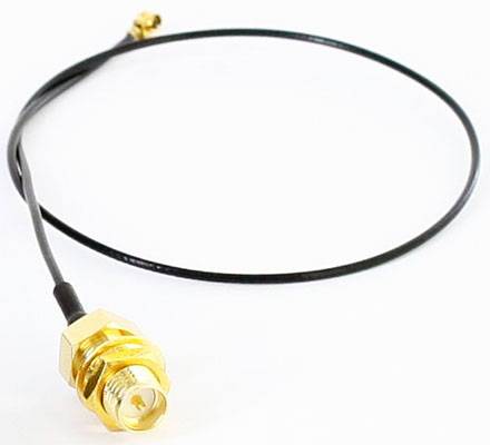 Pigtail Kabel UFL U.FL RP-SMA RSMA (20cm, für Mini-PCI WLAN,3G,GPS)
