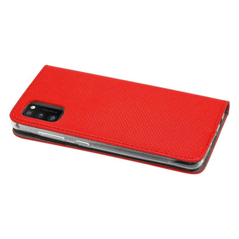 Buch Tasche Smart für SAMSUNG GALAXY A41 A415F Handy Hülle Etui Brieftasche Schutzhülle mit Standfunktion, Kartenfach Rot