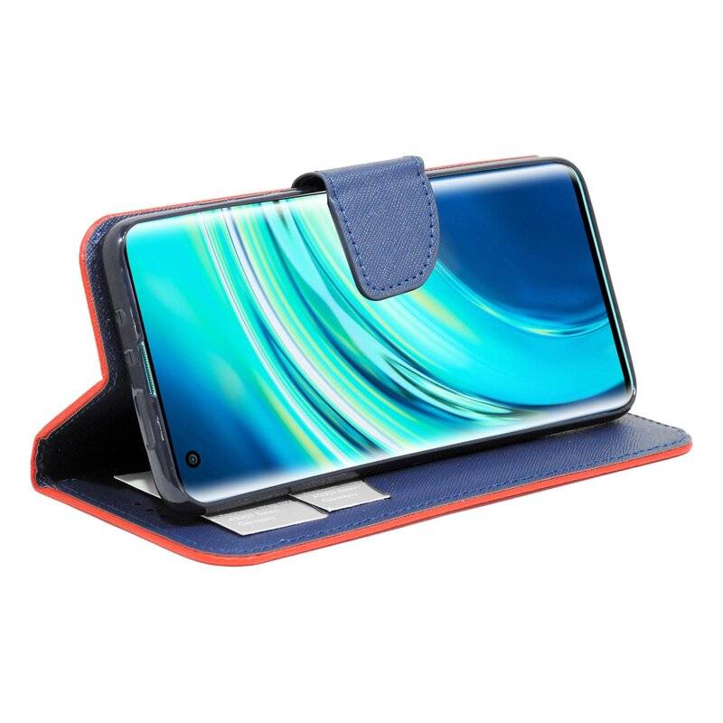 cofi1453® Buch Tasche "Fancy" kompatibel mit XIAOMI MI 10 PRO Handy Hülle Etui Brieftasche Schutzhülle mit Standfunktion, Kartenfach Rot
