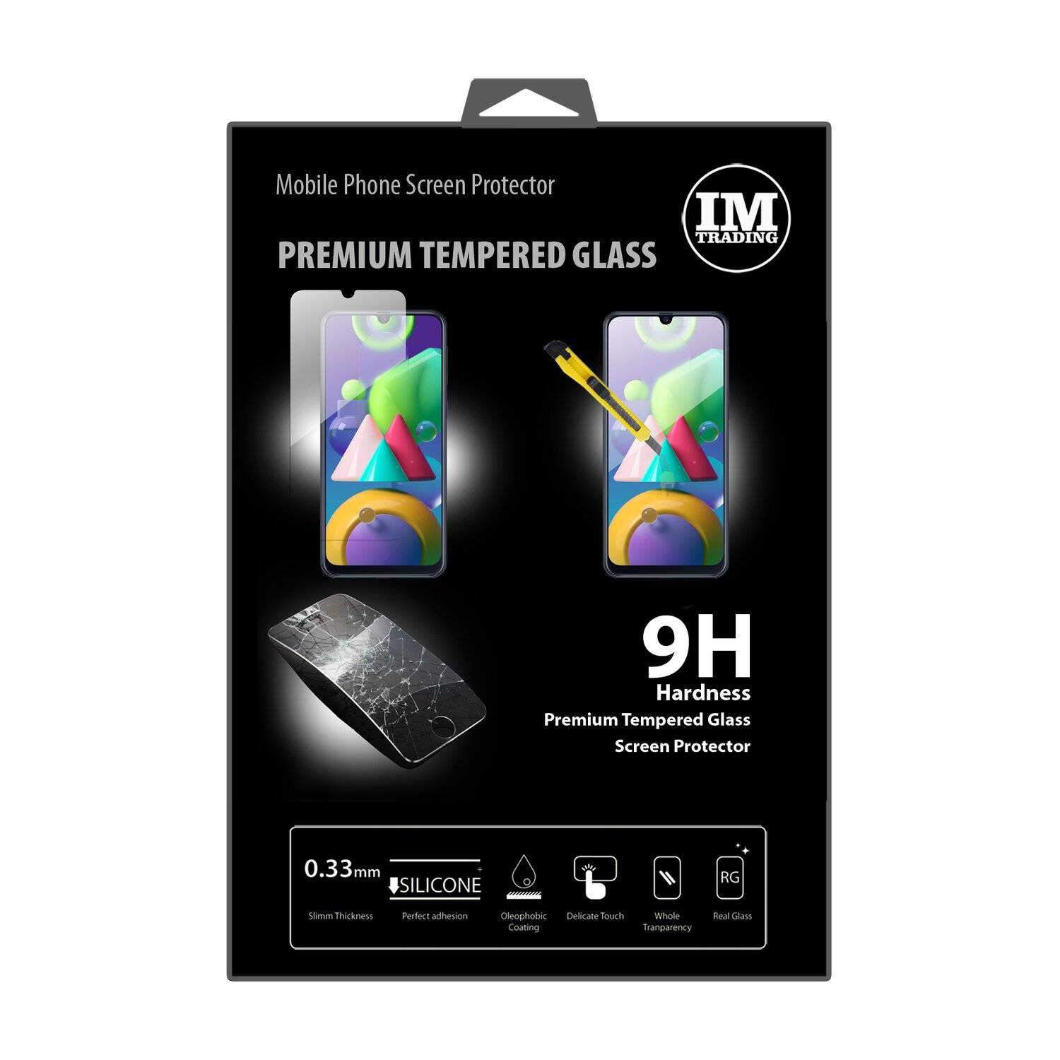 cofi1453® Schutzglas 9H kompatibel mit Samsung Galaxy M21 (M215F) Displayschutzfolie Schutzfolie Passgenau Glas