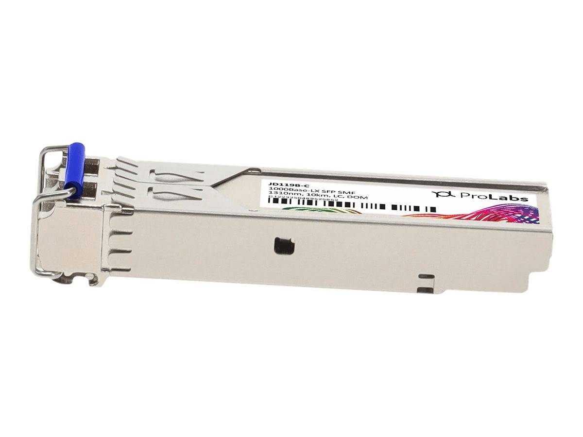 Ein Nahaufnahmebild eines rechteckigen elektronischen Moduls mit der Bezeichnung „ProLabs JD118B-E