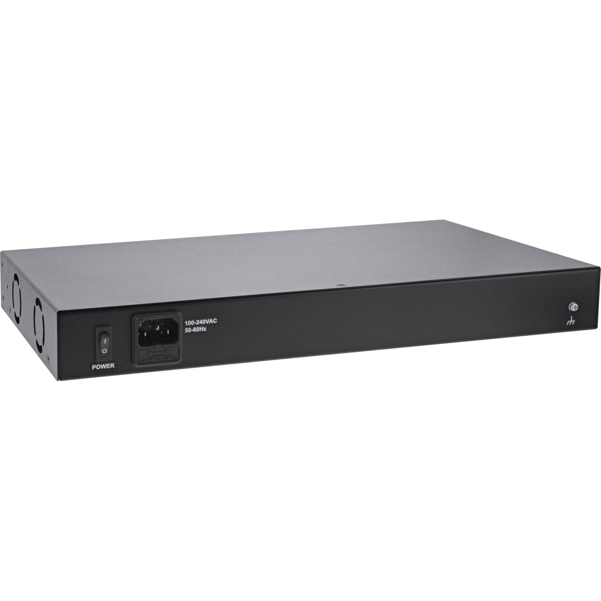 INLINE - PoE+ Gigabit Netzwerk Injektor Hub 16 Port (16x PoE+) - 1Gb/s - 19""1HE