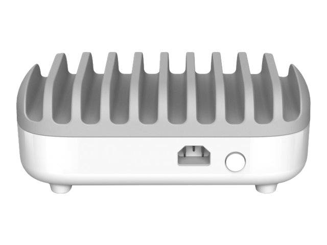 Compulocks 10 Ports USB Charging Dock Station With EU Plug - Ladestation - 120 Watt - 2.4 A - 10 Ausgabeanschlussstellen
