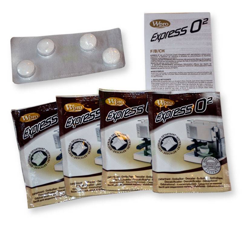 Wpro KMC100 Express O2 - Gegen Kalk/ Fett in Kaffee- und Espressomaschinen