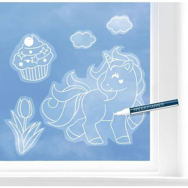 Kreidemarker-Fensterfolie 'Girls'