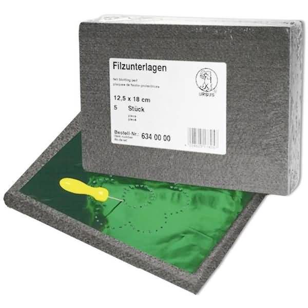Filzunterlagen 12,5x18cm VE=5 Stück