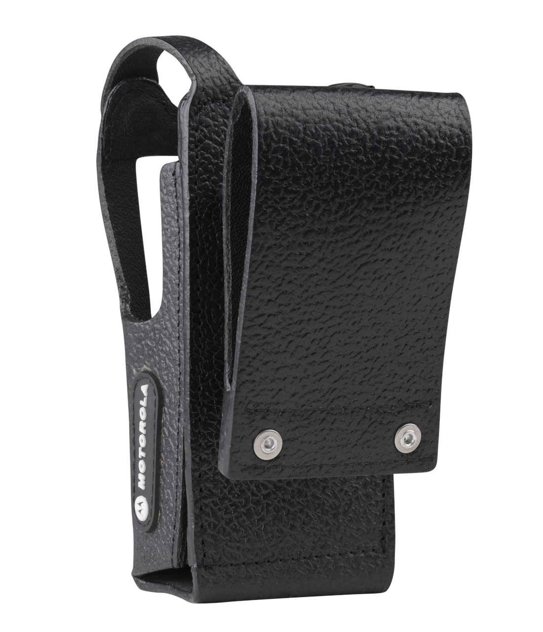 Feste Ledertasche mit 3 Zoll drehbarer Gürtelschlaufe Funkgeräte mit Display PMLN5020C