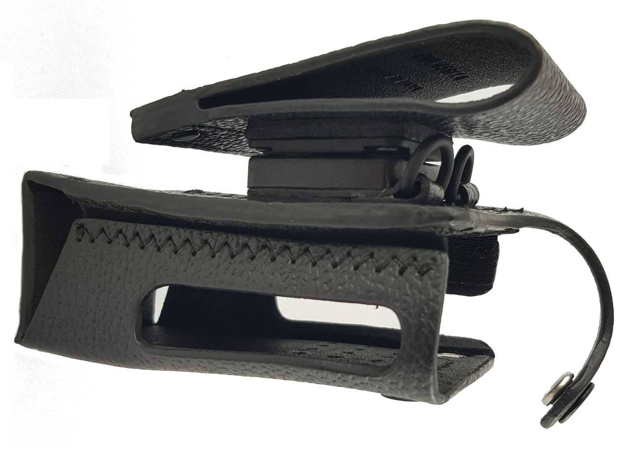 Motorola Feste Ledertasche mit 3 Zoll drehbarer Gürtelschlaufe Funkgeräte ohne Display PMLN5866A
