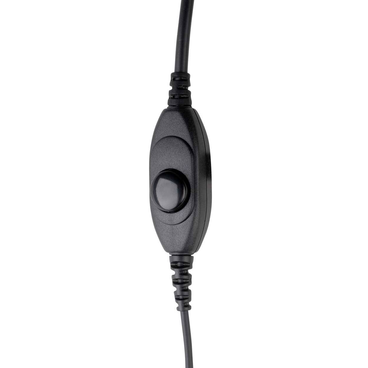 Motorola Leichtes Headset mit Knochenschallkopfhörer PTT Taste und Mikrofon am Kabel PMLN6541A